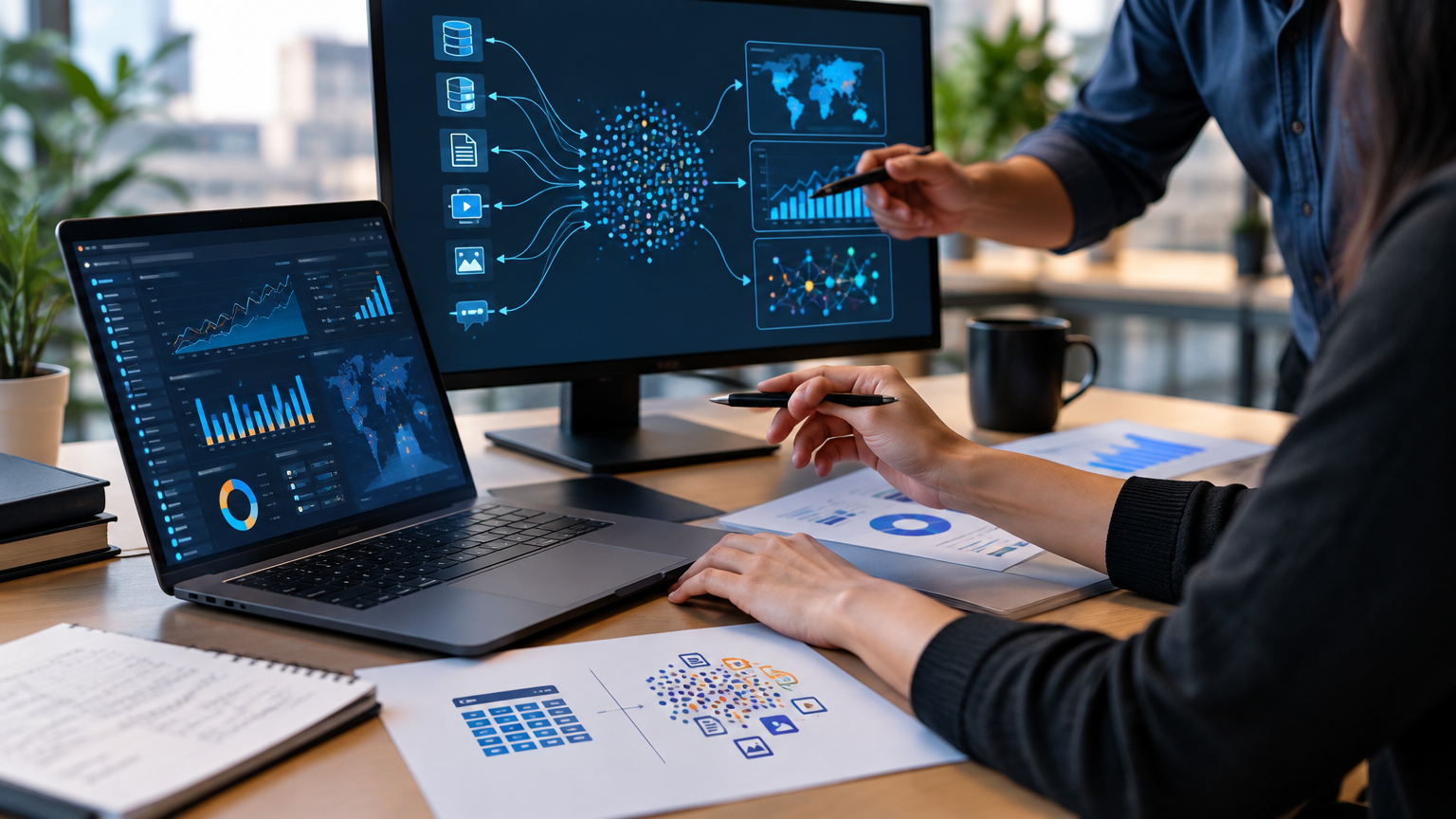 Imagem ilustrativa sobre Qual a diferença entre BI e Big Data?