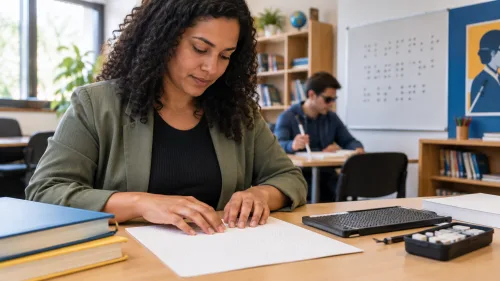 Imagem ilustrativa sobre O que é o curso de Educação Especial com ênfase em deficiência visual e Sistema Braille?
