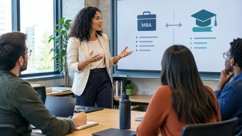 Imagem ilustrativa sobre O MBA vale como pós-graduação? Qual é a diferença entre MBA e mestrado?