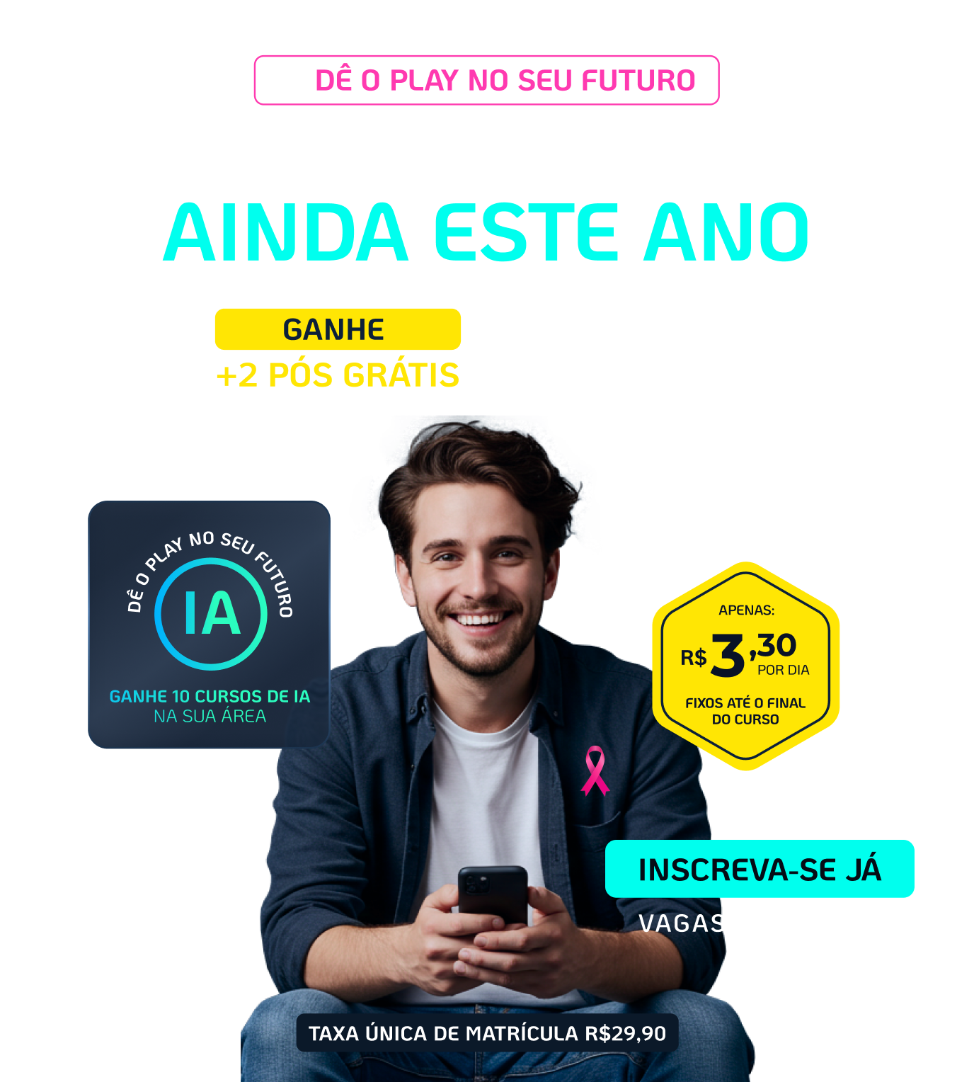 Graduação EAD FASUL Turbinada com IA Ganhe 10 cursos de IA na sua Área + 2 Pós Grátis