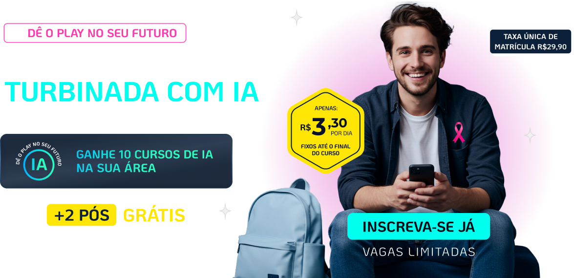 Graduação EAD FASUL Turbinada com IA Ganhe 10 cursos de IA na sua Área + 2 Pós Grátis