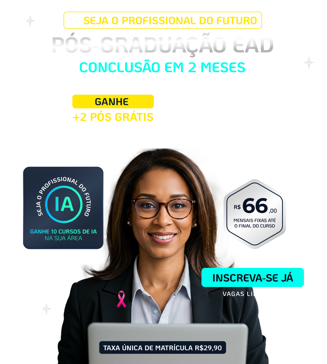 Pós-Graduação EAD FASUL Turbinada com IA Ganhe 10 cursos de IA na sua Área + 2 Pós Grátis