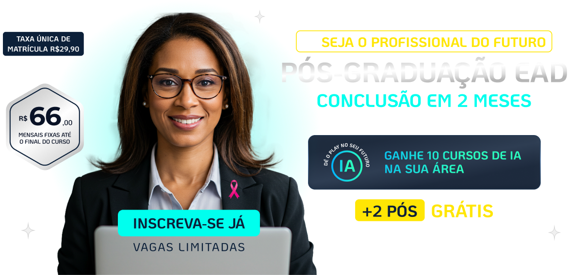 Pós-Graduação EAD FASUL Turbinada com IA Ganhe 10 cursos de IA na sua Área + 2 Pós Grátis